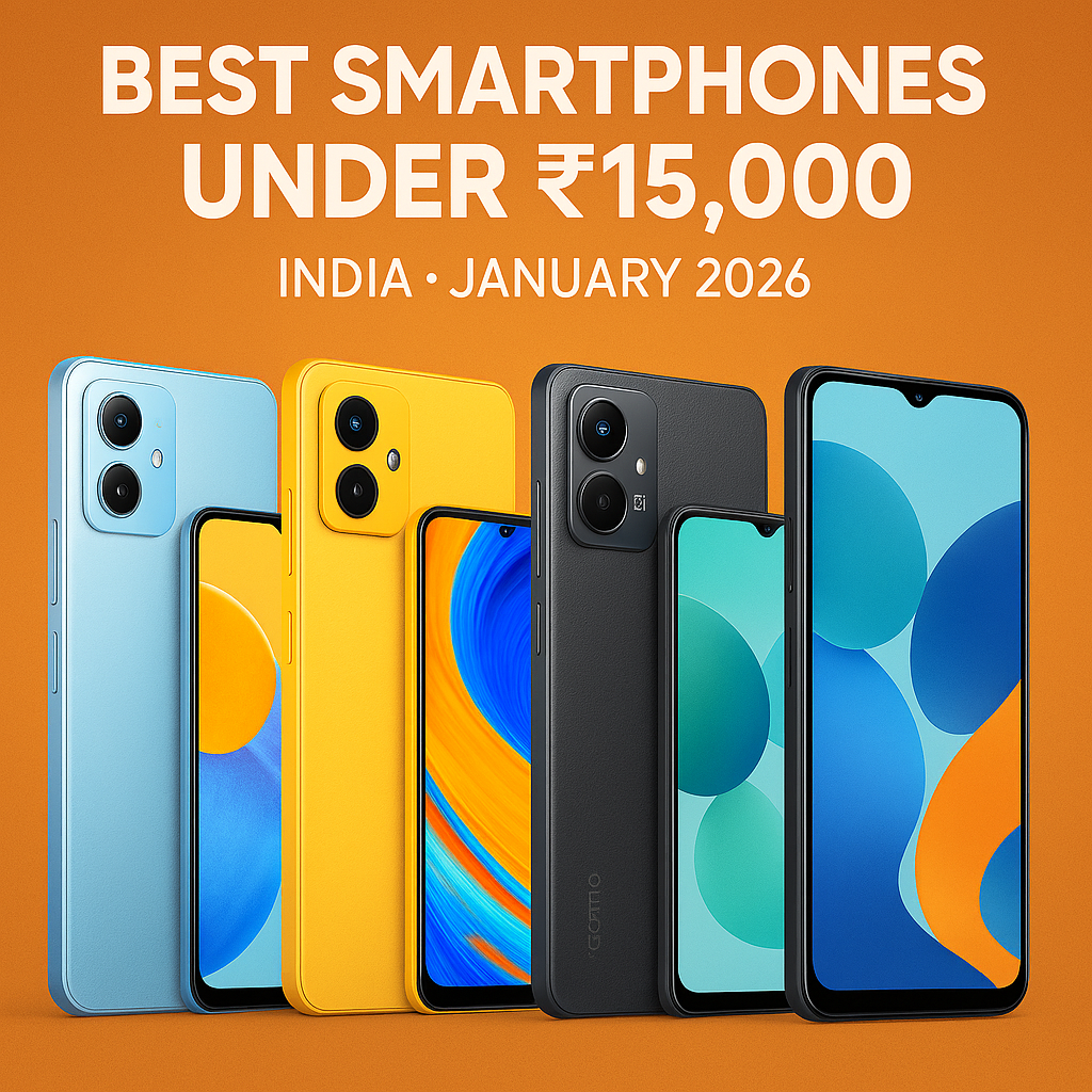 Best Smartphones Under ₹15,000 in India 2026: Top 10 Picks